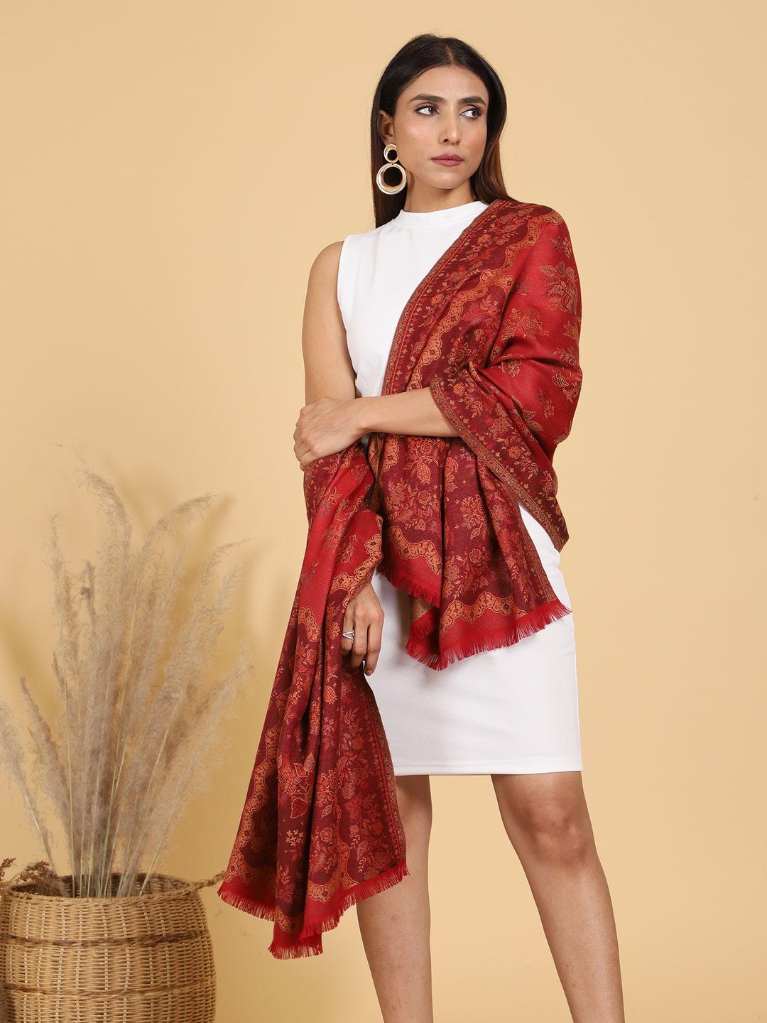 Women's Jamawar Wool Stole