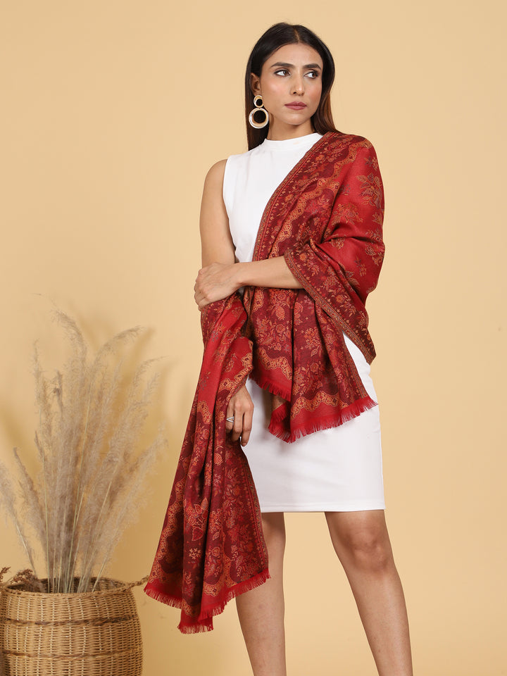 Women's Jamawar Wool Stole